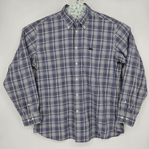 Faconnable Shirt Mens XXL Button Down Long Sleeve Plaid Casual Preppy - Picture 1 of 10